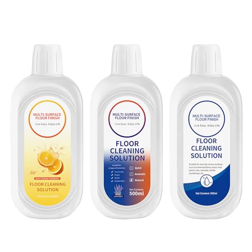 500ml Bodenreiniger 3er-Pack Tiefenreinigungen für mehrere Hartböden Reinigungsmittel kompatibel mit alle Wischroboter sowie Nass Trockensauger Bodenreinigungslösung Für Mehrere Oberf