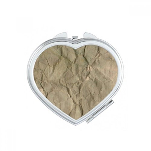 Miroir de poche mignon compact maquillage portable texture coeur