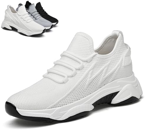Elevate Shoes Herren, 4/6/8/10cm Elevateshoes, Schuhe Die Größer Machen Herren, Breathable Non-Slip Invisible Trainers