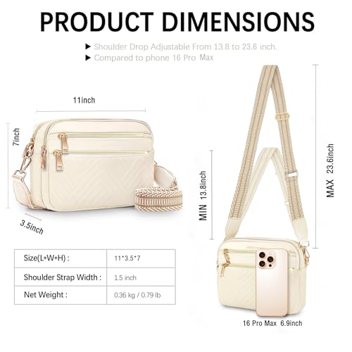 Image of printe Small Crossbody Bags for Women, Vegan Leather Trendy Purses for Women, Travel Handbags with Adjustable Shoulder Strap