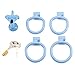 ZeeKoug Blue Yoga Aerobic Endurance Training Accessories, Quattro Diverse Dimensioni di Anelli per Indossare Comodamente, Piccoli Strumenti di Allenamento Palestra, Dimensione Standard immagine