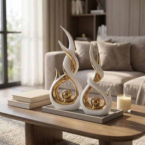 Figurines décoratives modernes pour étagère et cheminée de salon chic - 5