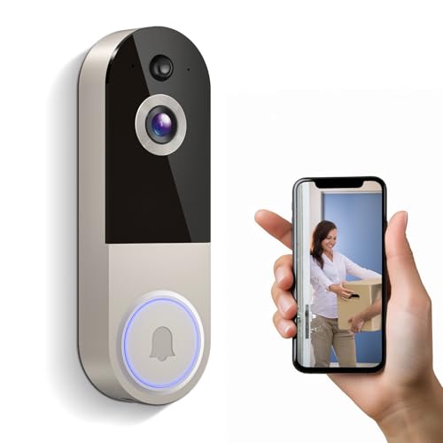 CutePanda Wireless Smart doorbell, 2.4G WiFi Camera, Rechargeable Battery, Photo and Video Recording, Two-Way Communicat - Detailed View