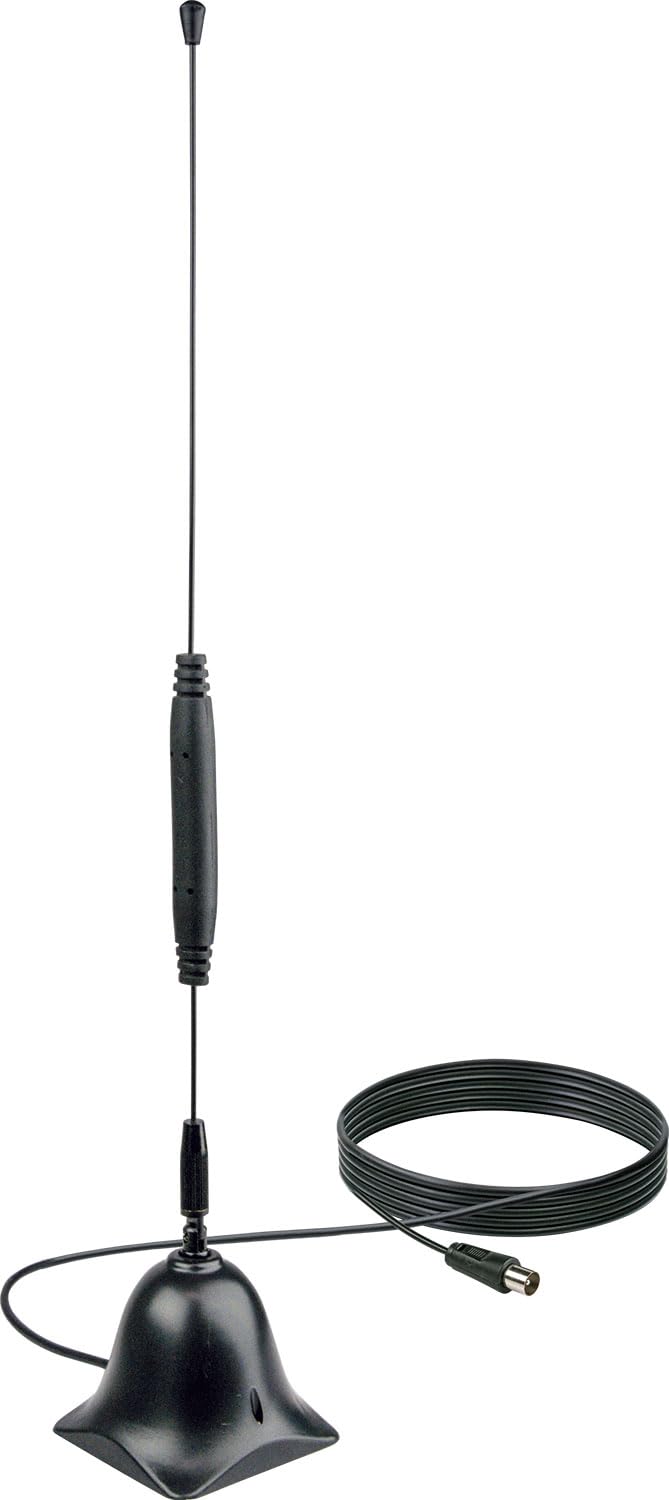 SCHWAIGER 20310 Antenne DVBT-2 Antenne intérieure Numérique Analogique TV HD Intérieur Amplification du Signal Amplificateur Filtre de Blocage LTE Réception DVB-T Dab+ FM