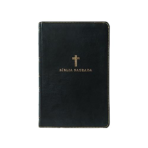 Bíblia Sagrada ACF, Letra Grande, Capa luxo preta, Leitura Perfeita