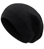 KMOLY Cashmere Knit Beanie Hat for Women Winter Slouchy Warm Wool Beanies Ladies Lightweight Skull C