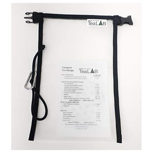 Compost Tea Brew Bag : 400 Micron Nylon Mesh, Made To Last in the USA (5 Gallon Bucket Sized (9"x14"))