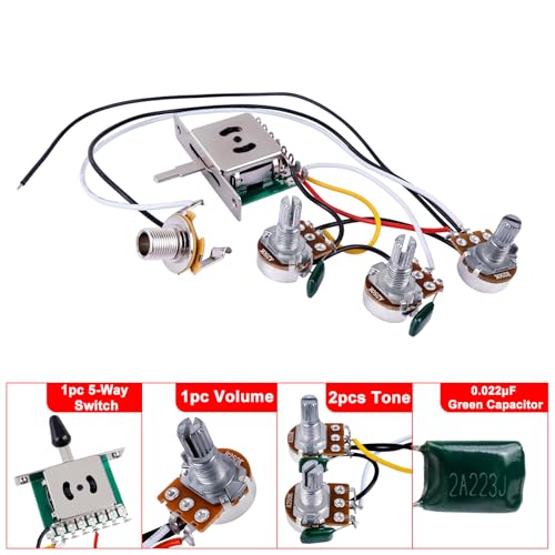 Kit faisceau de câblage pour guitare électrique Stratocaster Banworks 250K 2T1V