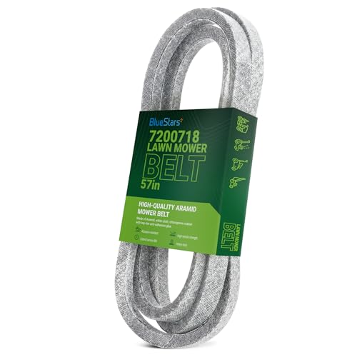 Image of BlueStars 07200718 Mower Drive Belt | Heavy-Duty Aramid Cord | 1 /2 inch x 57 inch