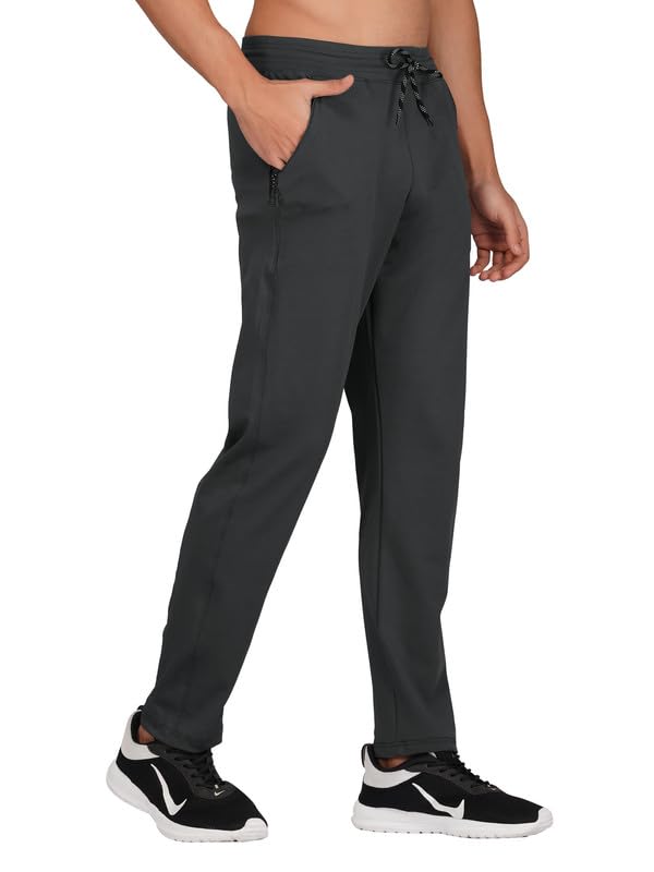 Regular Fit Track Pants for Men || Side Zipper Pocket Mens Lower ||Lycra Sports Wear Track Pants-image-22