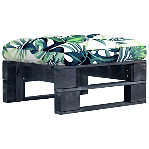 DYRJDJWIDHW Sofas,Sofa Cama 3 plazas Oferta,sofá,Sofa Hinchable,Otomana de jardín de palets Madera de Pino impregnada negroAdecuado para salón, Dormitorio