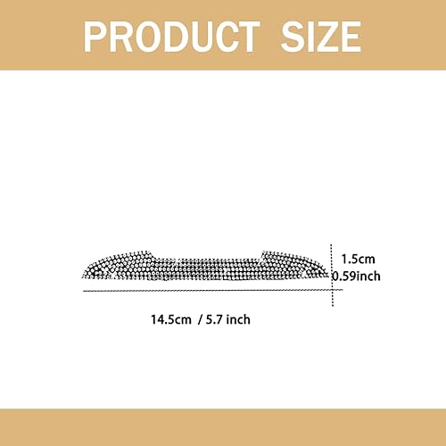 Miniatura 2 de 4 piezas de diamantes de imitación brillantes para puerta de automóvil, protector de borde de puerta de automóvil, accesorios exteriores de