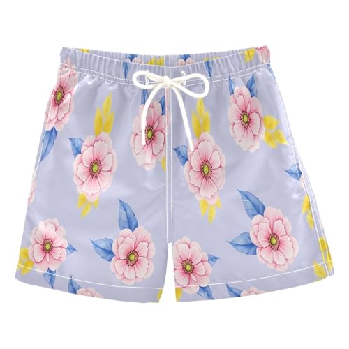 Swim Shorts for Boys, Toddler Boys Swim 2t, Floral Pastel