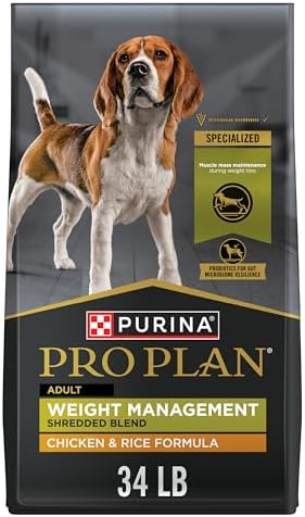 Purina Pro Plan Weight Management Dog Food Dry, Shredded Blend Ch...