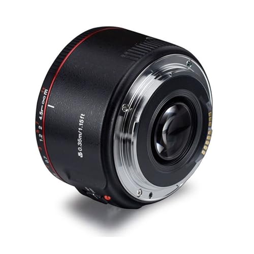 Lens, 50mm F1.8 II Lichtstarkes Standard-Festbrennweitenobjektiv mit großer Blendenöffnung, Autofokus und manuellem Fokus (AF/MF), EF-Metallanschluss,...