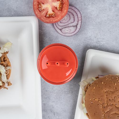 Restaurantware-16 Ounce Condiment Squeeze Bottles, 6 Squeeze Bottles With Triple Dispersion Tips - Medium, Flexible, Red Plastic Ketchup Bottles, For Dispensing Sauces Or Oils by Restaurantware - Image 8