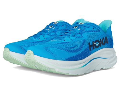 HOKA メンズ クリフトン 10 スニーカー, Hoka Blue/Skyward Blue, 10.5 X-Wide