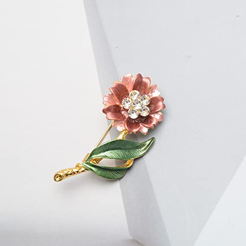 Red Flower Enamel Brooch - Small Cute Plant Brooch For Women Girls #TOP3