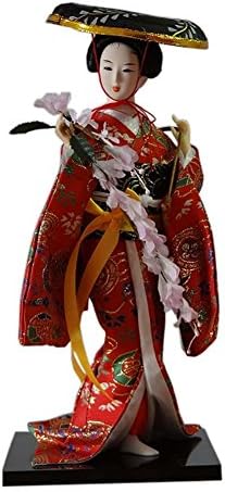 Fancy Pumpkin Japanese Dolls Geisha Girl Geiko Kimono Doll Home Decoration Art Collection, D-16