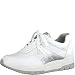 Produktbild Tamaris Damen Low-Top Sneaker, Frauen Halbschuhe,lose Einlage,Freizeitschuhe,Plateausohle,Ladies,Women's,schnürschuhe,White/Silver,39 EU / 5.5 UK
