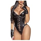 ❤️geeignet sein：Dieser sexy Catsuit Overall ist Ihr idealer Begleiter für jede Disco, Clubwear, Bankett，Cosplay, Party oder einfach nur in einer privaten Runde zu Hause