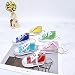Imagen de JZK 12x Llaveros zapatillas mini zapatos lona llaveros para favores fiesta graduación