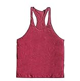 Muscle Tanktop Singlet Y-back Stringer Mens Bodybuilding Vest, Racerback Golds Tank Gym Vest Purple...