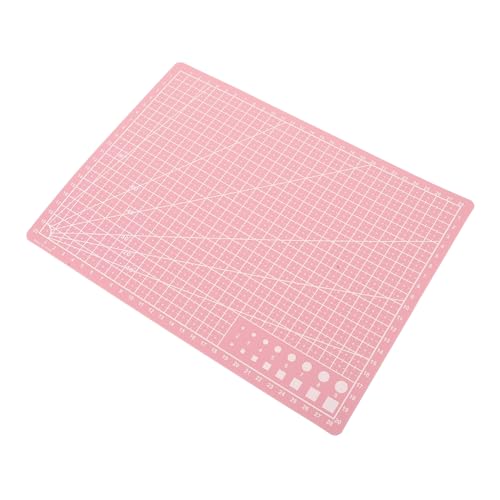 DOITOOL Cutting Backing Grids Kitchen Crafting Mat Cutting Pads Sewing Crafts Mat Durable from Shape Hobby Craft Cutting Mat Engraving Art Mat Cutting Board Quilting Cutting Mats Pink
