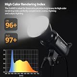 Godox SL60II-D LED Video Light 70W Kontynuacyjne Światło z Montażem Bowens, Aplikacją i Odległym Sterownikiem + PS60 Rundowy Sufler z Siecią Grzbietową