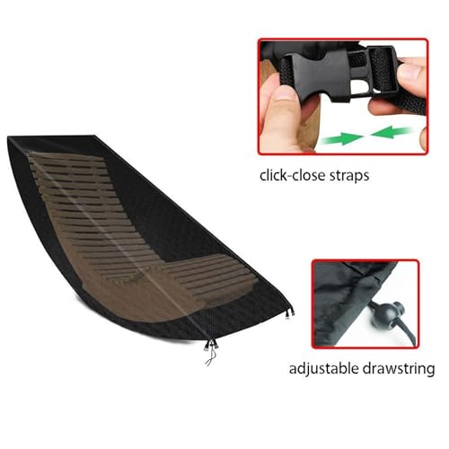 Housse de chaise de salon d'extérieur imperméable protecteur de blocage solaire patio - 8