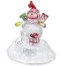 Snowman Christmas Decoration - Color Changing LED Acrylic Winter Snowman Figurine - Tabletop Snowman Decoration - Battery Operated