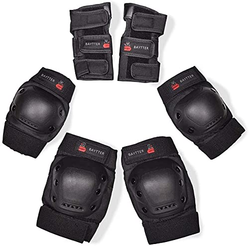美品　BAYTTER プロテクター　M L 2セット　肘　膝　手首　スケボー等 Amazon.co.jp: BAYTTER スケボー プロテクター 膝/肘/手首 保護パッド