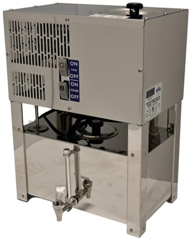 Precision Automatic Countertop Water Distiller - Produces 8 Gallons/Day With 5 Gallon Reserve - Stainless Steel Heating Element & Pure Water Faucet on Tank - Proven Float Control Feature - River Model