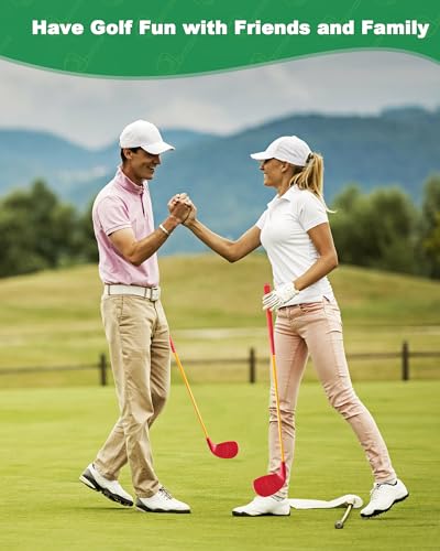 Backyard Golf Clubs 4 Pack Red Oversize Heads 36" Carbon Shaft Outdoor - image 7