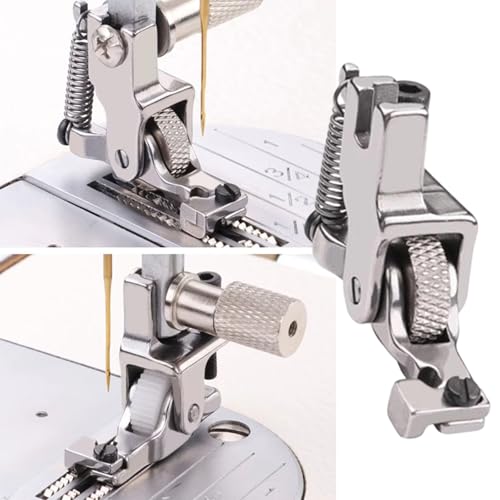 Prensatelas ajustable de cremallera invisible con rueda miniatura 2