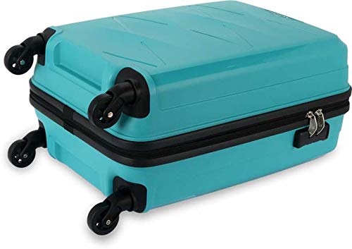 Image of Kamiliant by American Tourister Polypropylene 55 cms Aqua Hardsided Cabin Luggage (KAM TRIPRISM SP 55CM - Aqua)