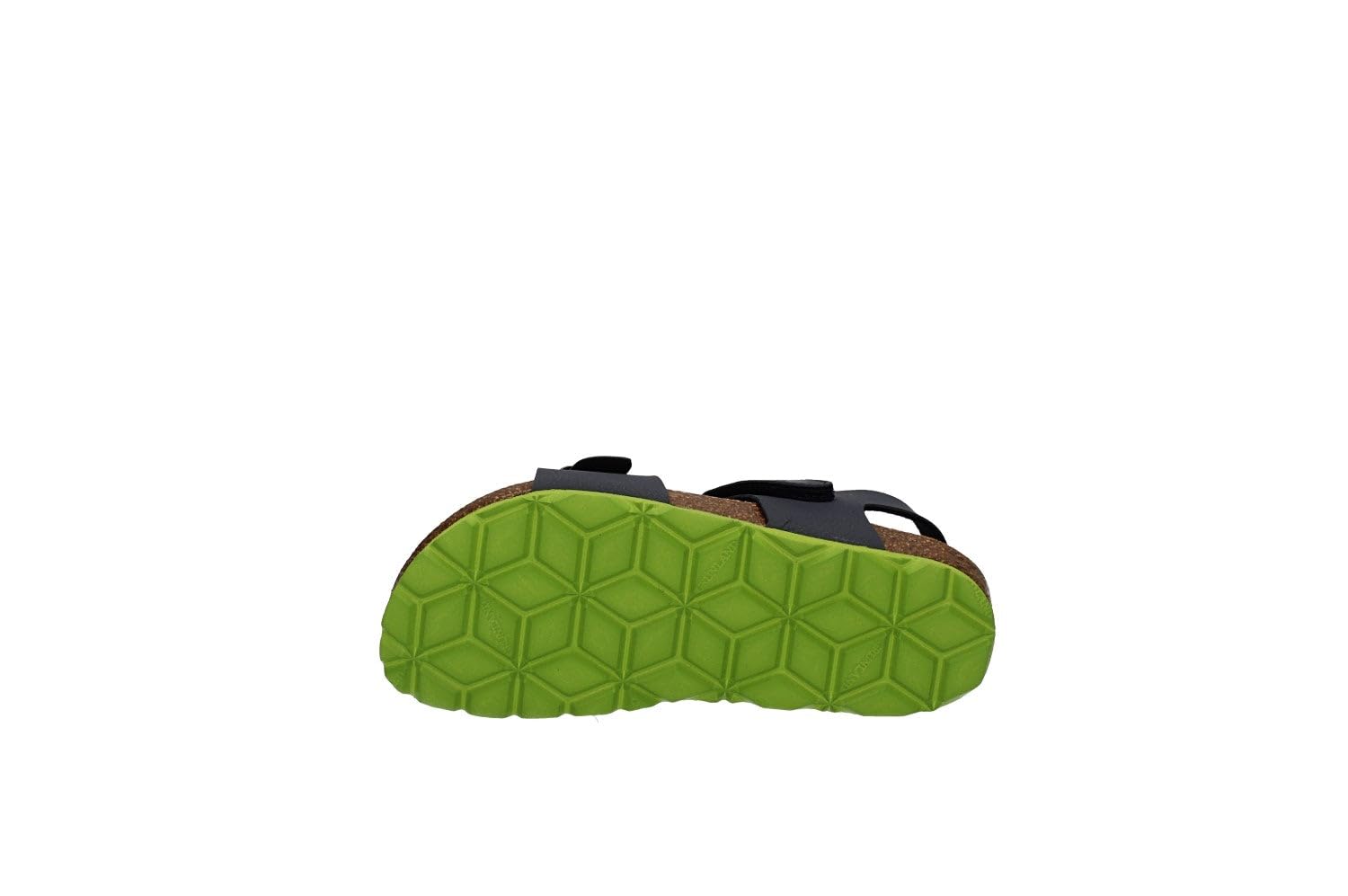 GRUNLAND JUNIOR SB0234 LUCE SANDALO BAMB. S. BLU-LIME 33