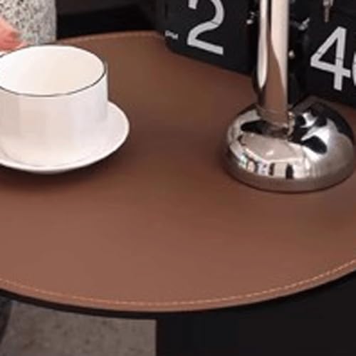 Table basse en cuir de selle de luxe petite table de salon artisanale