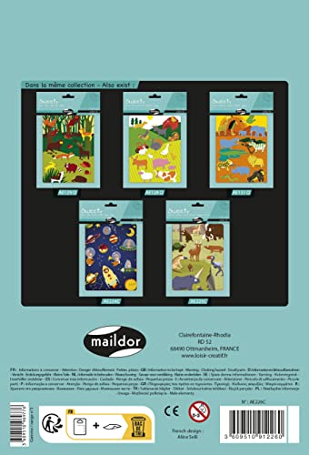 Maildor AE226C, STICKERS Sweety, 2 sheets, Size: 14,8x21 cm, FELT stickers, FIREFIGHTERS (28 stickers) - Image 4