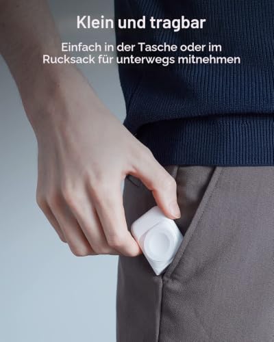 ESR Tragbares Ladegerät, Zertifiziert, klein & tragbar, Abdeckung, schnelle magnetische USB-C-Aufladung für Apple Watch Ultra… – Ansicht 3