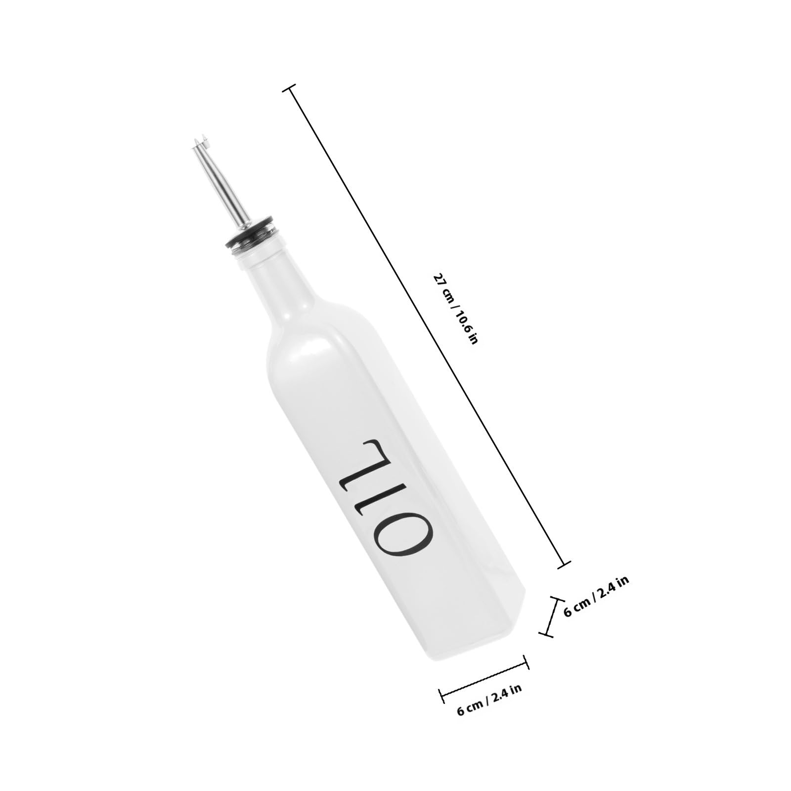 Set di Dispenser per Olio e Aceto in Vetro Dosatore, Design Unico e Stile Raffinato, Multifunzione per Cucina, Mantiene le Spezie Fresche