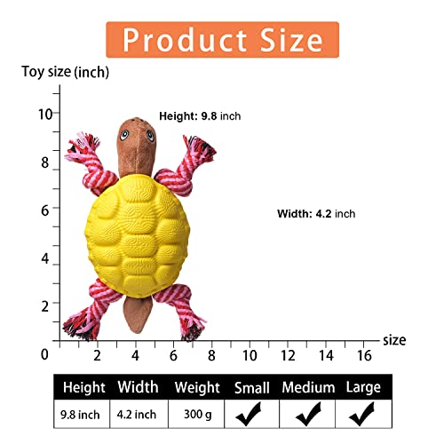Image of Sedioso Multifunctional Rubber Dog Chew Toy for Middle, Large Dogs - Food Dispensing Puzzle Toy, Aggressive Chewer, Yellow