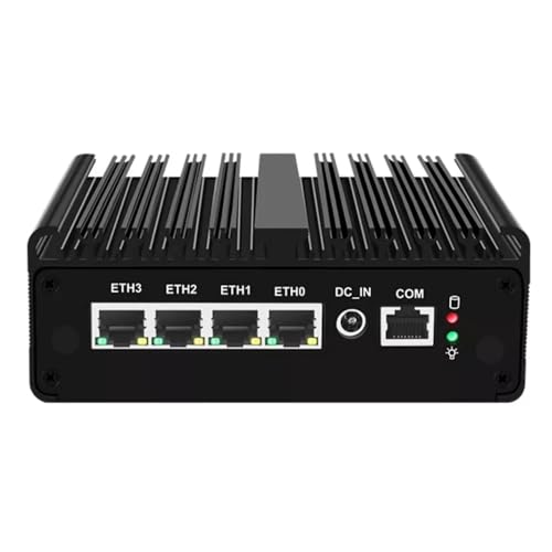 UDPTCP Fanless Mini PC 6305 with M.2 Nvme 4*i226 2.5G LAN, Micro Firewall Appliance 2*USB3.0,SIM Card Slot, WiFi,Mini Desktop Computer Hardware, Micro Router Appliance, AES-NI, OPNsense,NO RAM NO SSD