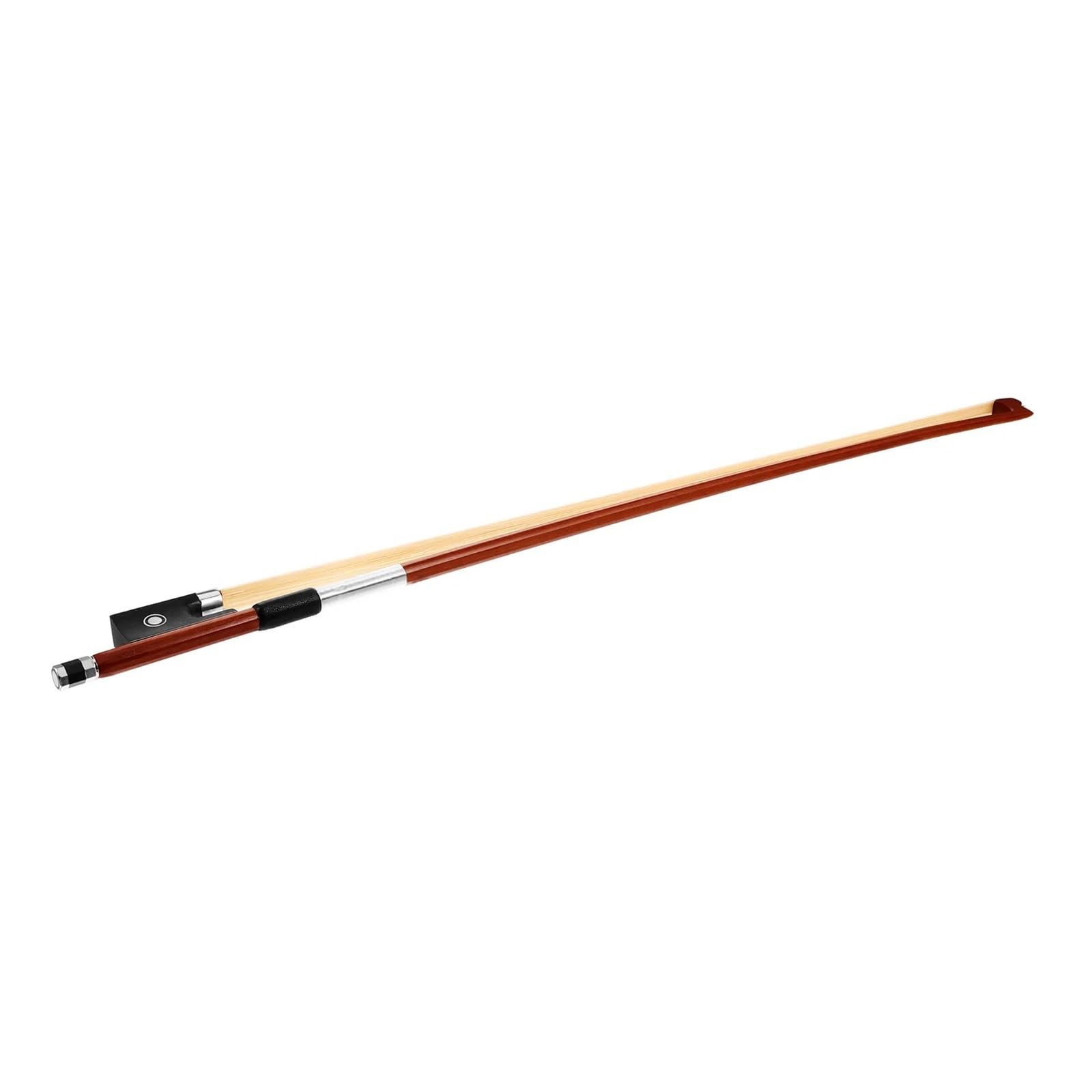 Violinbogen, gerader Holzkörper, Haar, lauter, klarer Ton, Ersatzinstrumententeil, Violinbogen-Ersatz(Black)