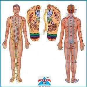 Acupressure Mat for Back Pain Relief, Small Size 3x3x3 Inches, With Pyramids and Magnets (White)