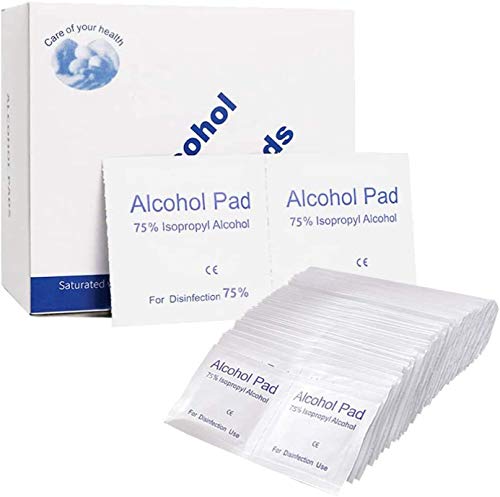 Lapogy Lens Cleaning Wet Prep Pads,100PCS Prep Pad for Hand Home House,6 x 6cm/2.36in x 2.36in