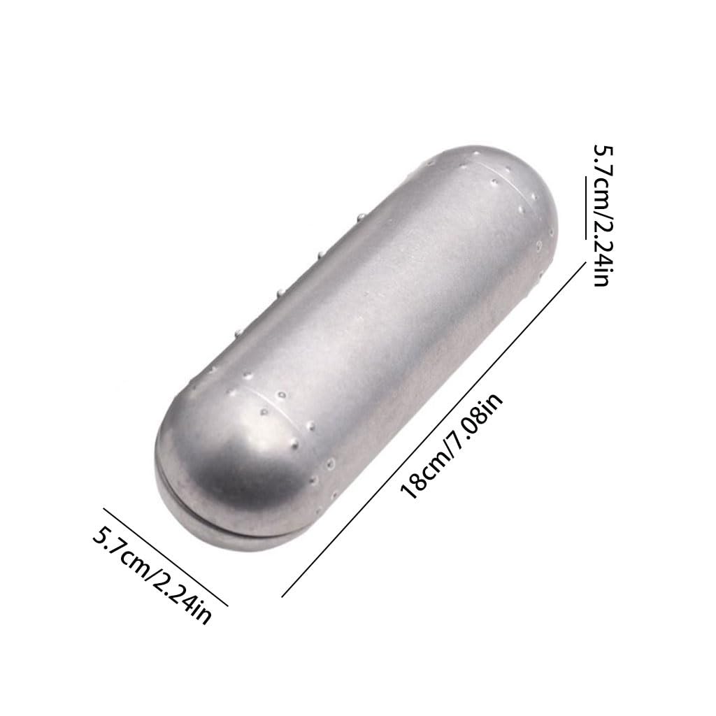 NEBE Estuche Gafas Estuche Redondo De Aluminio For Gafas Sol, Moderno Y Ligero Organizador Gafa(A)
