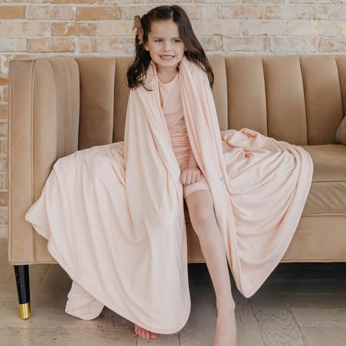 Image of Copper Pearl Jumbo 3-Layer Baby Blanket: Soft Baby Quilts for Boys and Girls | Breathable, Cozy, Toddler Blanket | Baby Quilt for Newborns | 60x72 Premium Material | Blush