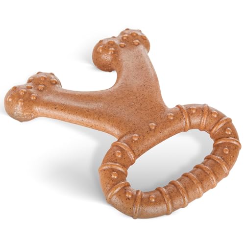 American Kennel Club AKC Training Wood-Infused Dog Chew Toy – Moderate Chewers, Durable & Long-Lasting, Chicken Scented, Supports Dental Health – Multiple Shapes