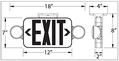 Exit Sign Combo with Cord